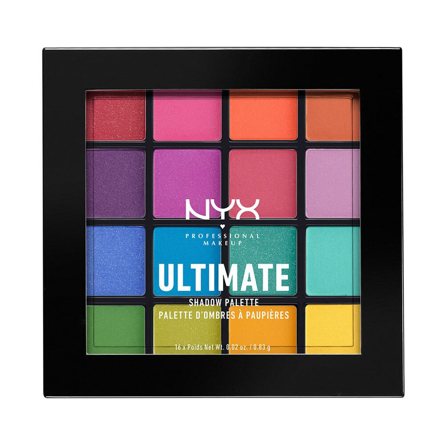 NYX Ultimate Shadow Palette 16 Color 0.83g, Cool Neutral, Warm Neutral, Smokey and Highlight #color_USP04 Brights