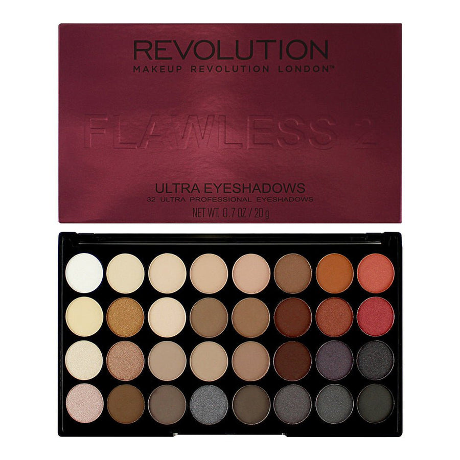 Revolution Ultra 32 Shade Flawless 2 Eyeshadow Palette 0.7oz 20.0g