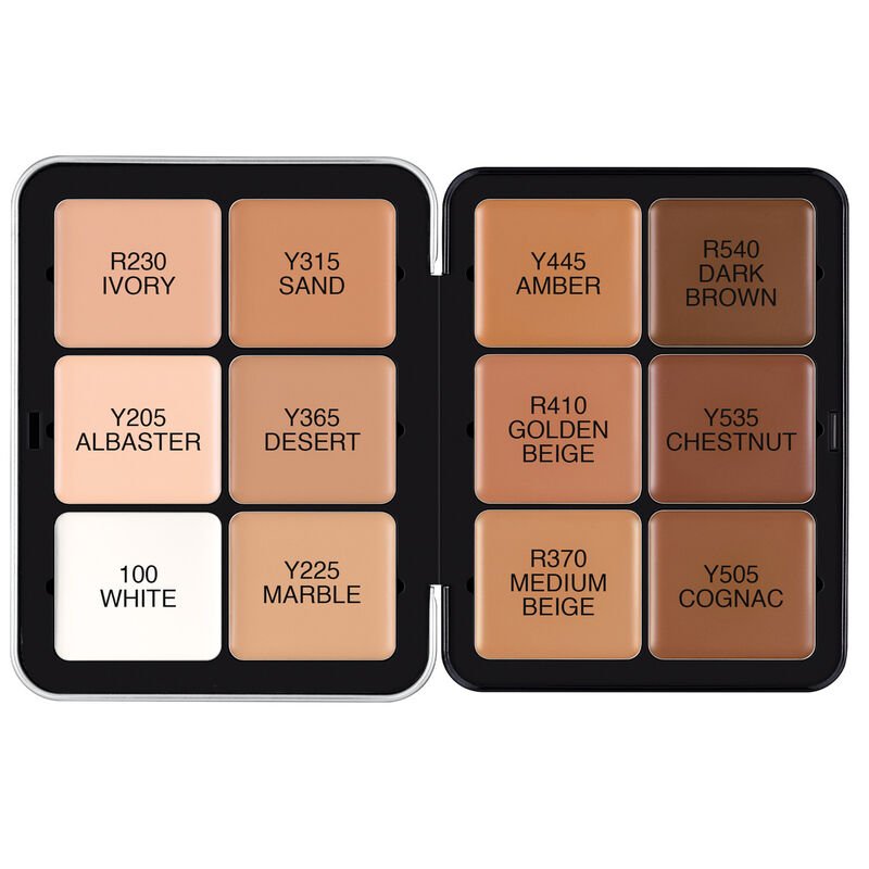 Make Up For Ever Ultra HD Foundation Palette 0.97oz 27.6g 12 Shades, Medium to Full Coverage, Natural Finish