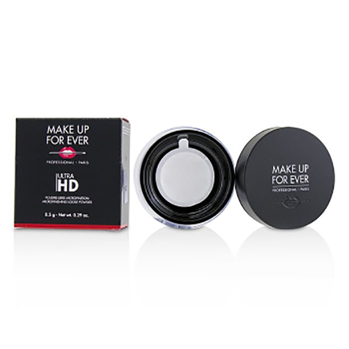 Make Up For Ever Ultra HD Loose Powder Face Powder Transparent 0.04oz 1g, Naturally Matte, Reduces Pores and Fine Lines