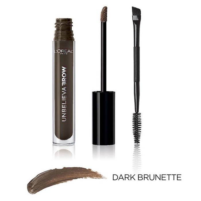 L'Oreal Paris Unbelieva Brow Long Lasting Brow Gel 3.4ml, Longwear, Waterproof Eyebrow Gel #color_108 Dark Brunette