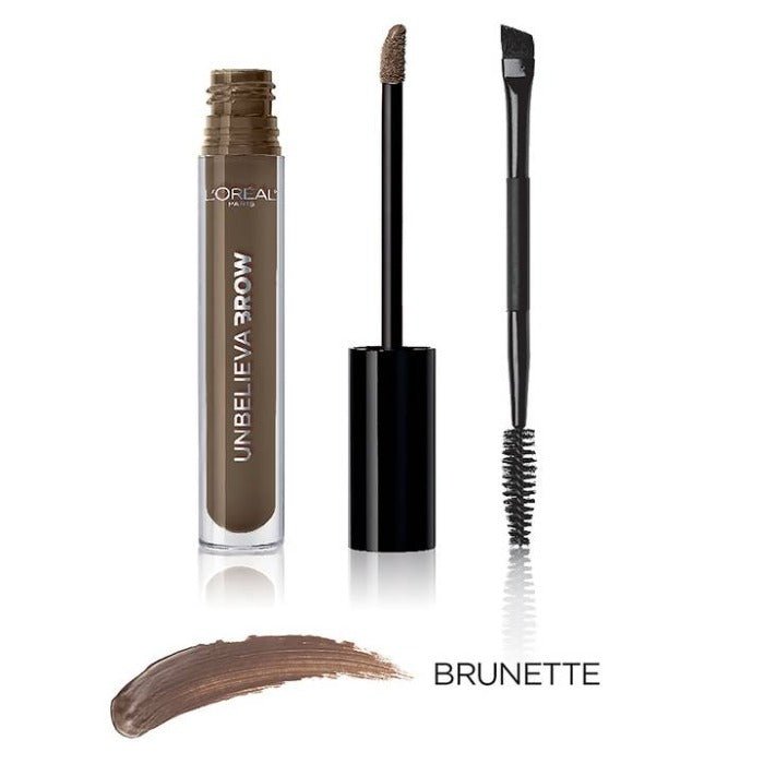 L'Oreal Paris Unbelieva Brow Long Lasting Brow Gel 3.4ml, Longwear, Waterproof Eyebrow Gel #color_105 Brunette