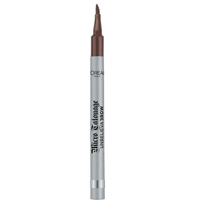 L'Oreal Paris Unbelieva Brow Micro Tattoo Brow Definer, Smudge Resistant Felt Pen, Microblading Effect #color_105 Brunette