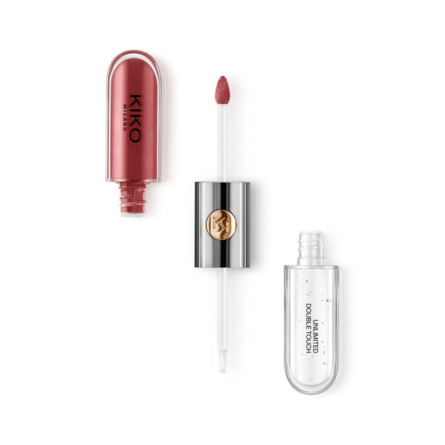 Kiko Milano Unlimited Double Touch Liquid Lipstick Long-Lasting Two-Step 2 x 3ml, Radiant Finish #color_104