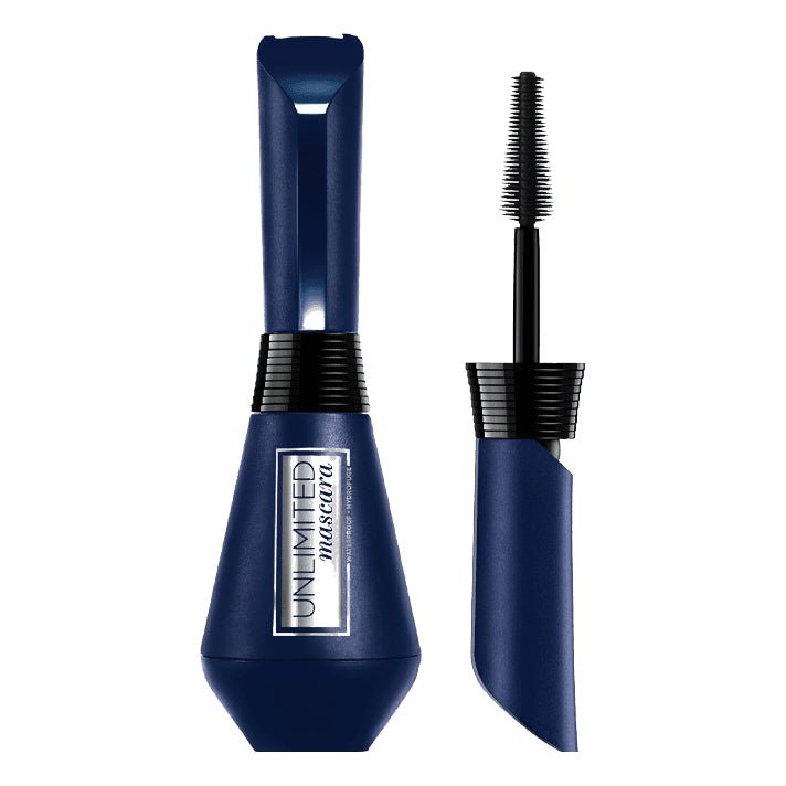 L'Oreal Paris Unlimited Very Different Waterproof Mascara Black 0.25oz 7.4ml, Extra Long Hold, Intense Lengthening