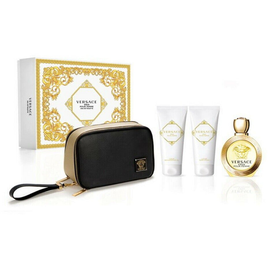 Versace Eros Pour Femme EDT (L) 100ml Gift Set 4Pc | Ramfa Beauty