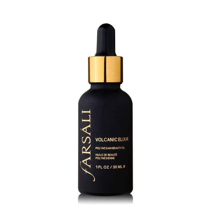 Farsali Volcanic Elixir Hydrating Moisturizer Polynesian Beauty Oil Moisturizer 100% Polynesian Tamanu Oil 1.0oz 30ml  