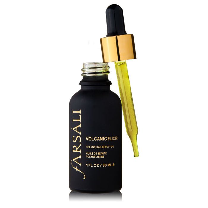 Farsali Volcanic Elixir Hydrating Moisturizer Polynesian Beauty Oil Moisturizer 100% Polynesian Tamanu Oil 1.0oz 30ml  