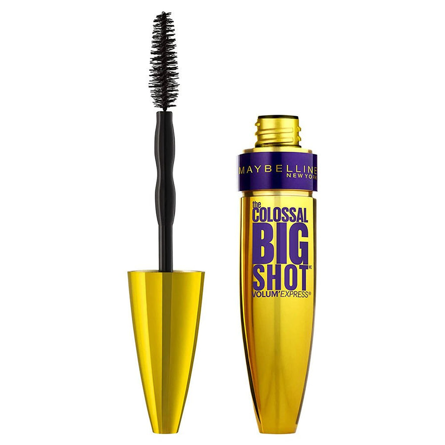 Maybelline Volum' Express The Colossal Big Shot Mascara Black 0.32oz 9.5ml, Volumizing Mascara, Collagen Formula