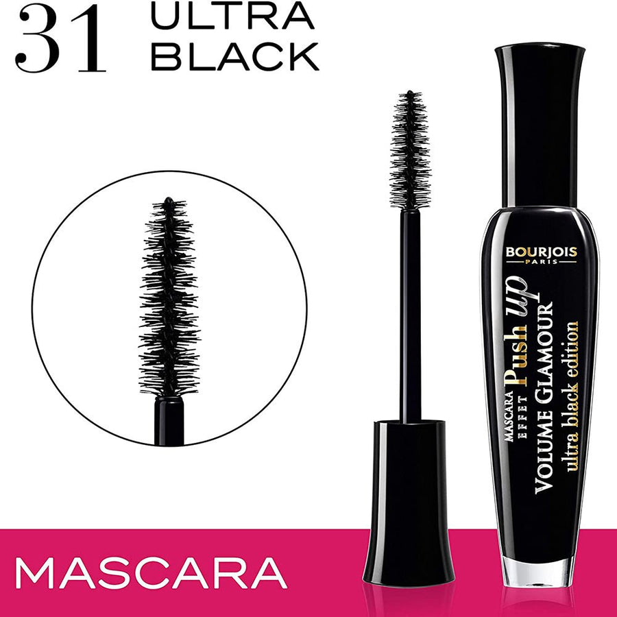 Bourjois Volume Glamour Effect Push Up Mascara 31 Ultra Black 0.24oz 7ml 