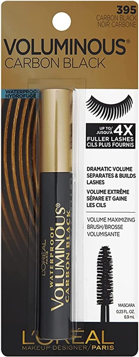 L'Oreal Paris Voluminous Lash Carbon Black Mascara 0.26oz 7.7ml,  Intense Black Pigment, Volumizing