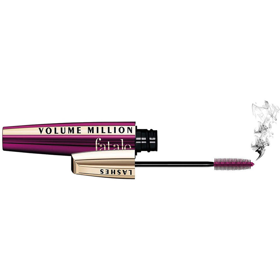 L'Oreal Paris Voluminous Million Lashes Fatale Mascara Black 0.32oz 9ml, Buildable Formula with Intense Pigments