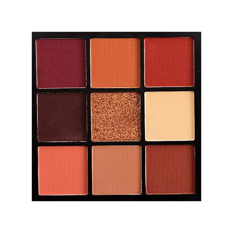 Huda Beauty Warm Brown Obsessions Eye Shadow Palette, A Warm-Toned Palette with Nine Sunlit Shades