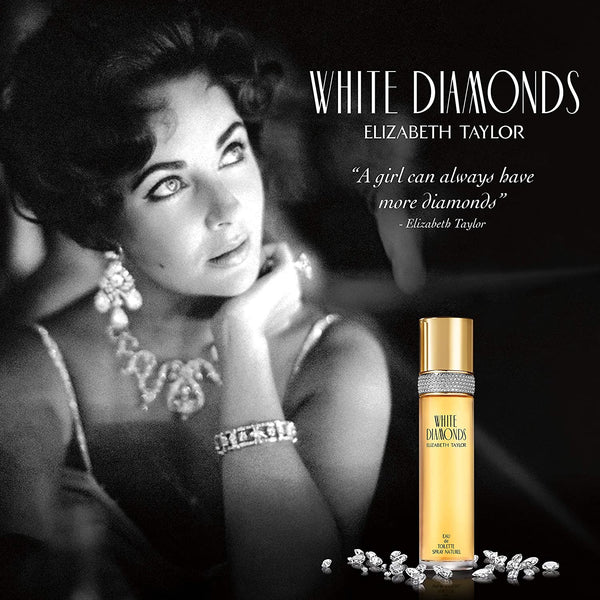 Elizabeth Taylor White Diamonds Women Perfume 3.4oz 100ml EAU DE TOILETTE SPRAY  