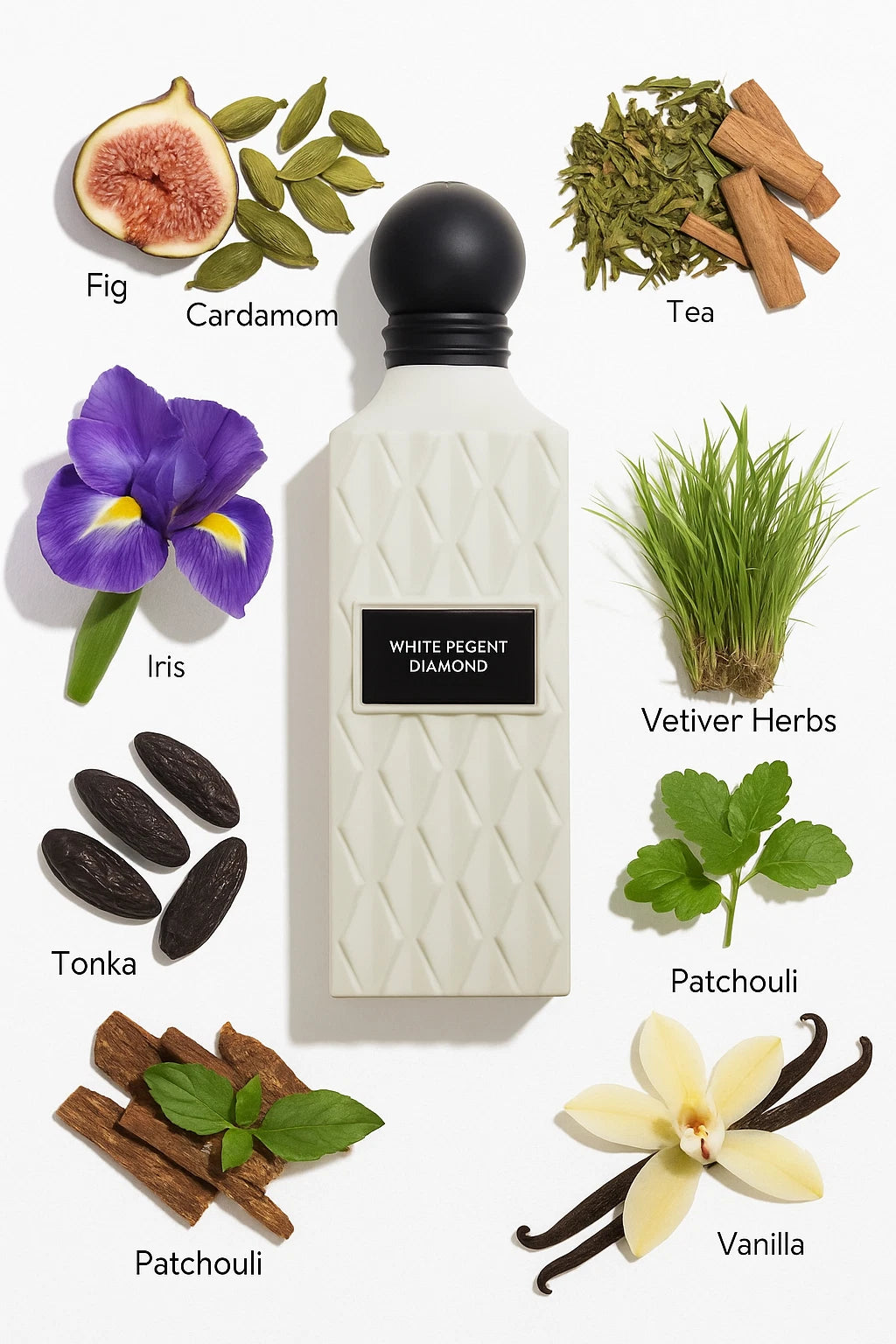 Ibraheem AlQurashi White Regent Diamond Perfume 5oz 150ml EAU DE PARFUM SPRAY