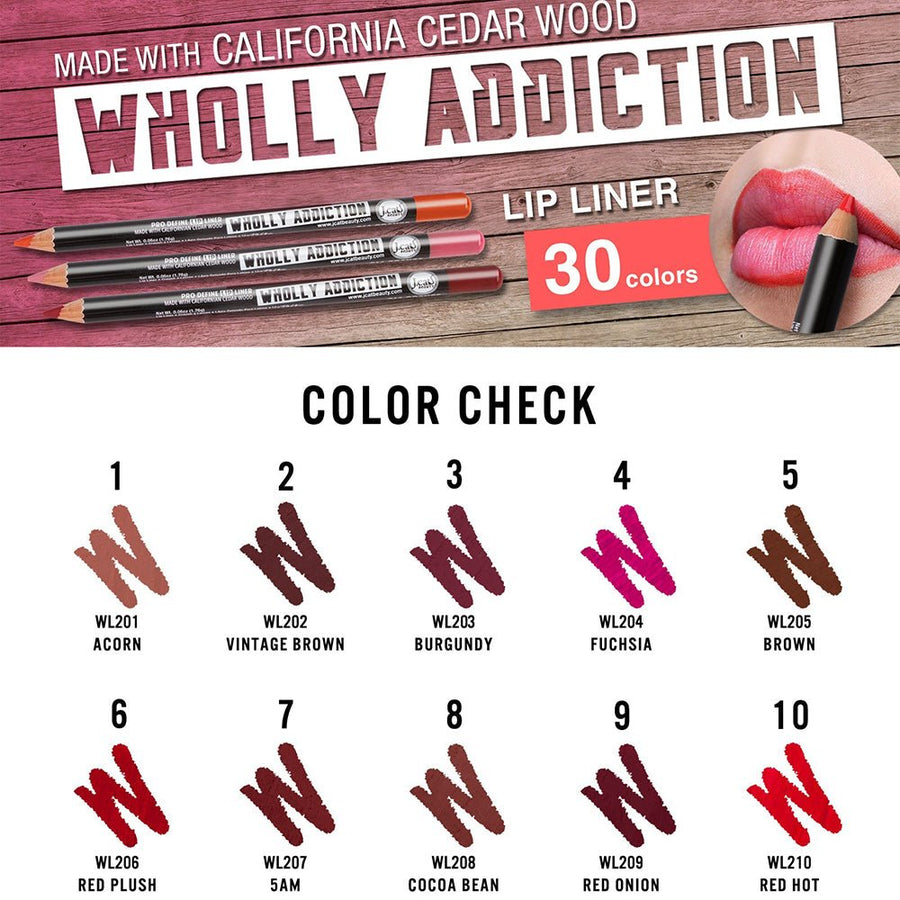 J. Cat Wholly Addiction Pro Define Lip Liner Creamy, Long-Lasting