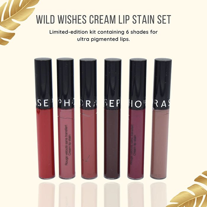 Sephora Wild Wishes Lip Stain Set Limited Edition 6 Full Size | Ramfa Beauty