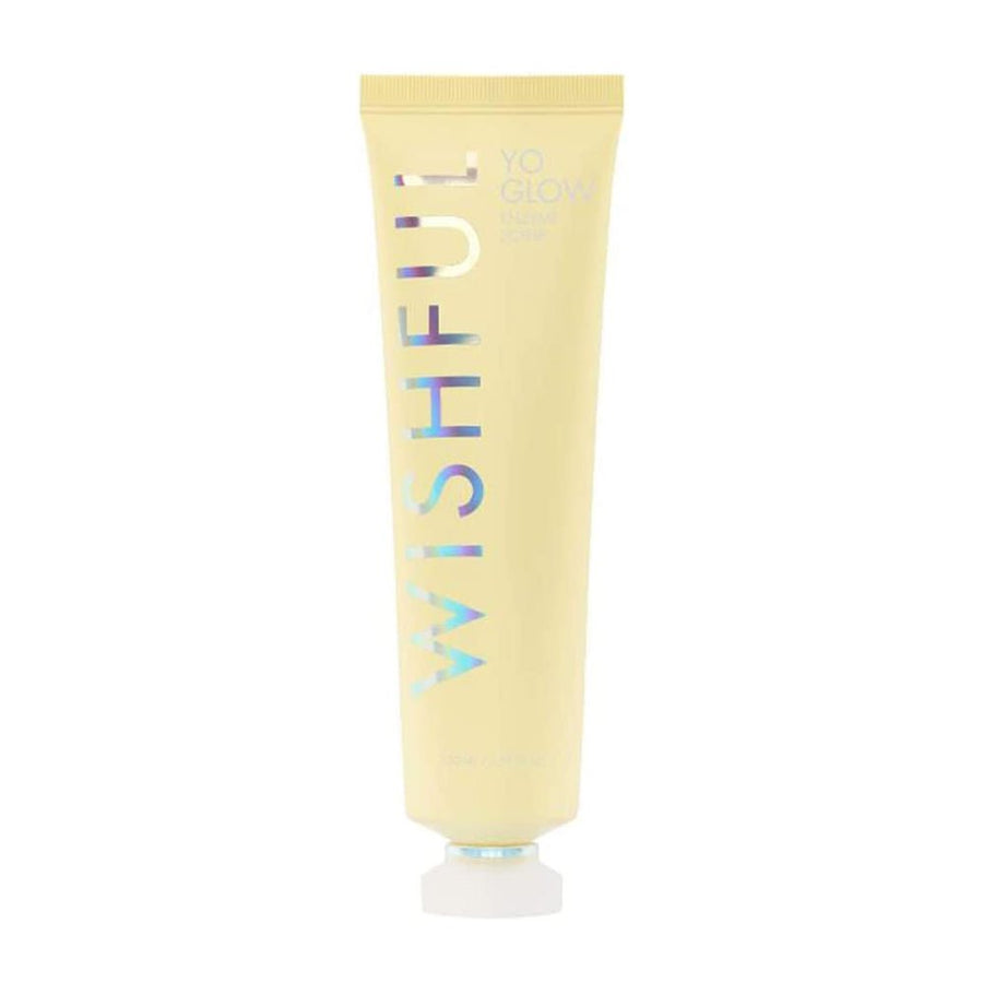 Huda Beauty Wishful Yo Glow Enzyme Scrub 1.35oz 40ml, BHAs and AHAs, Leave the Skin with a Healthy Glow