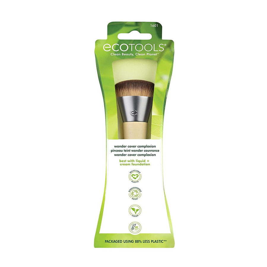 Ecotools Wonder Color Complextion Foundation Makeup Brush 100,000 Bristles for Full Coverage of Liquid and Cream Foundation