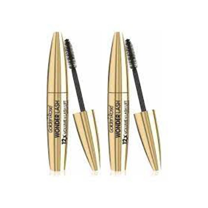 Golden Rose Wonder Lash Mascara 12x Volume & Lash Lift 0.41oz 12ml Black Thickening Mascara, Double Volume