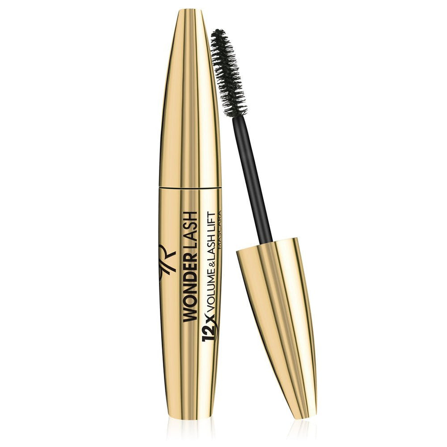 Golden Rose Wonder Lash Mascara 12x Volume & Lash Lift 0.41oz 12ml Black Thickening Mascara, Double Volume