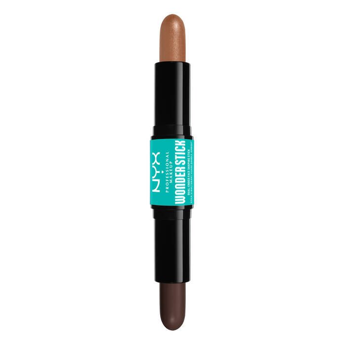 NYX Wonder Stick 2-in-1 Highlight & Contour 2x4g, Dual-Ended, Illuminate Eyes, Lips, Cheeks #color_WSR08 Deep Rich