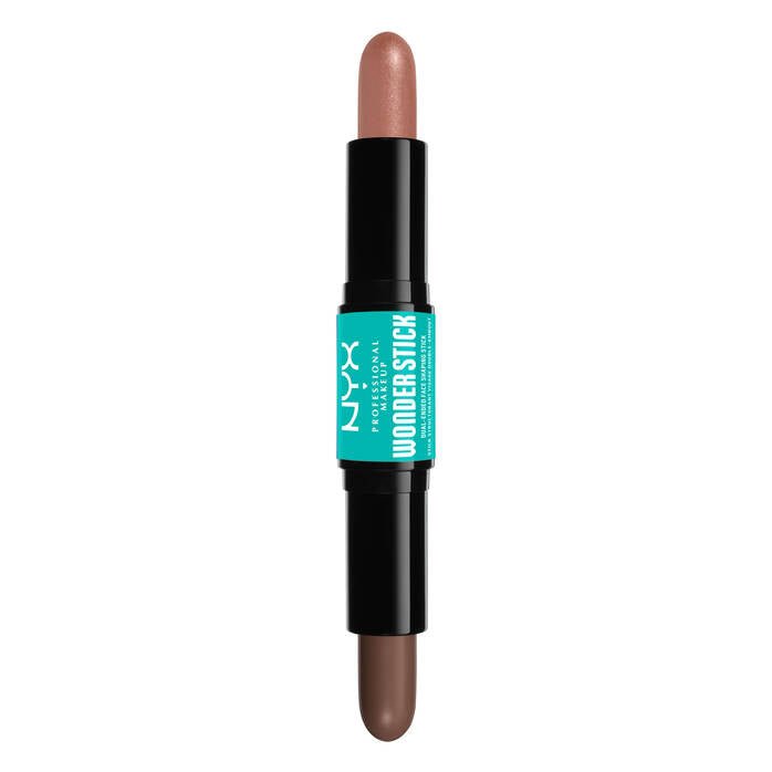 NYX Wonder Stick 2-in-1 Highlight & Contour 2x4g, Dual-Ended, Illuminate Eyes, Lips, Cheeks #color_WSR03 Light Medium