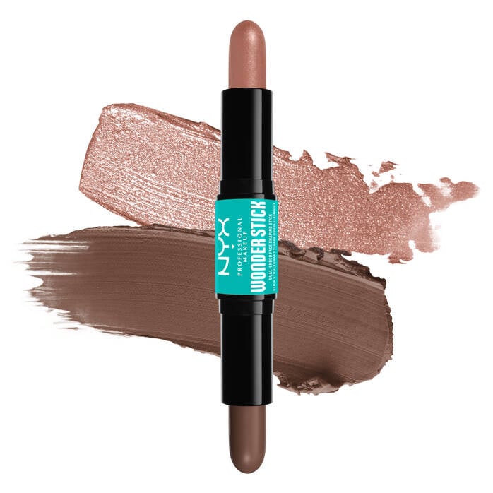 NYX Wonder Stick 2-in-1 Highlight & Contour 2x4g, Dual-Ended, Illuminate Eyes, Lips, Cheeks #color_WSR03 Light Medium