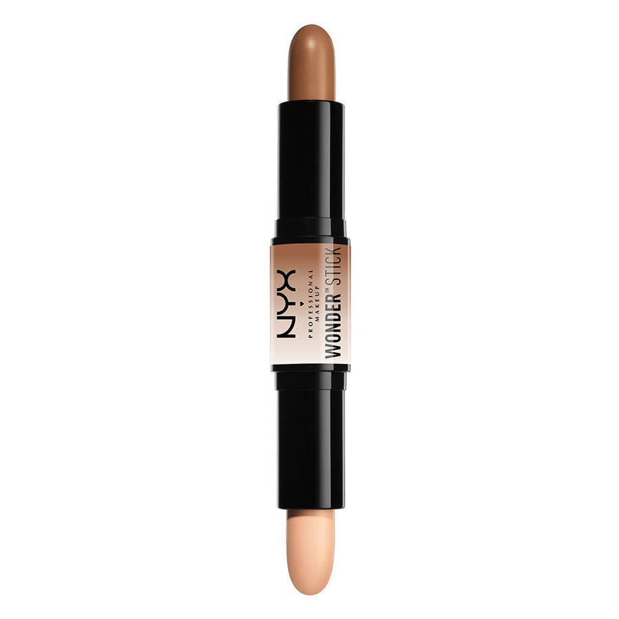 NYX Wonder Stick Highlight And Contour Stick 4g, Multi-Use, Dual-Ended, Highlighter Stick #color_WS02 Medium/Tan