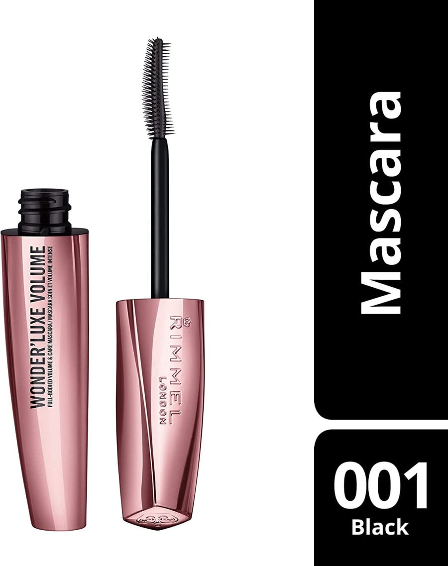 Rimmel Wonder'Luxe Volume Mascara 11ml, Smooth Volume, Clump Free #color_001 Black