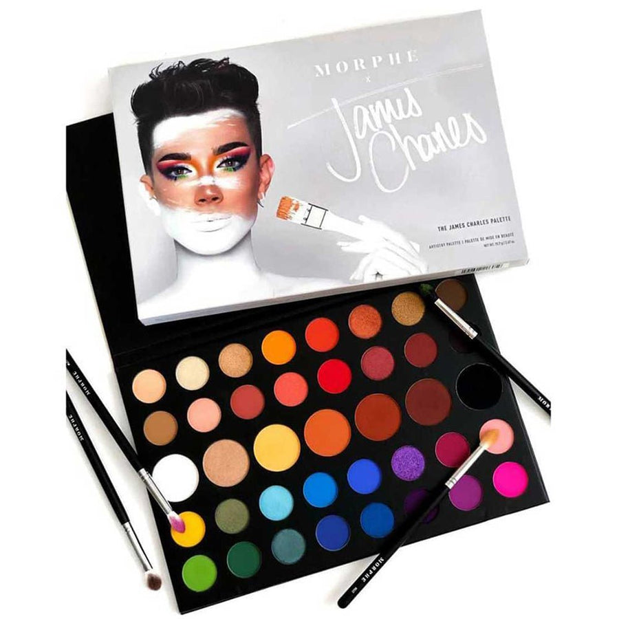 Morphe X Eyeshadow Palette James Charles, 39 Deeply Pigmented Shades