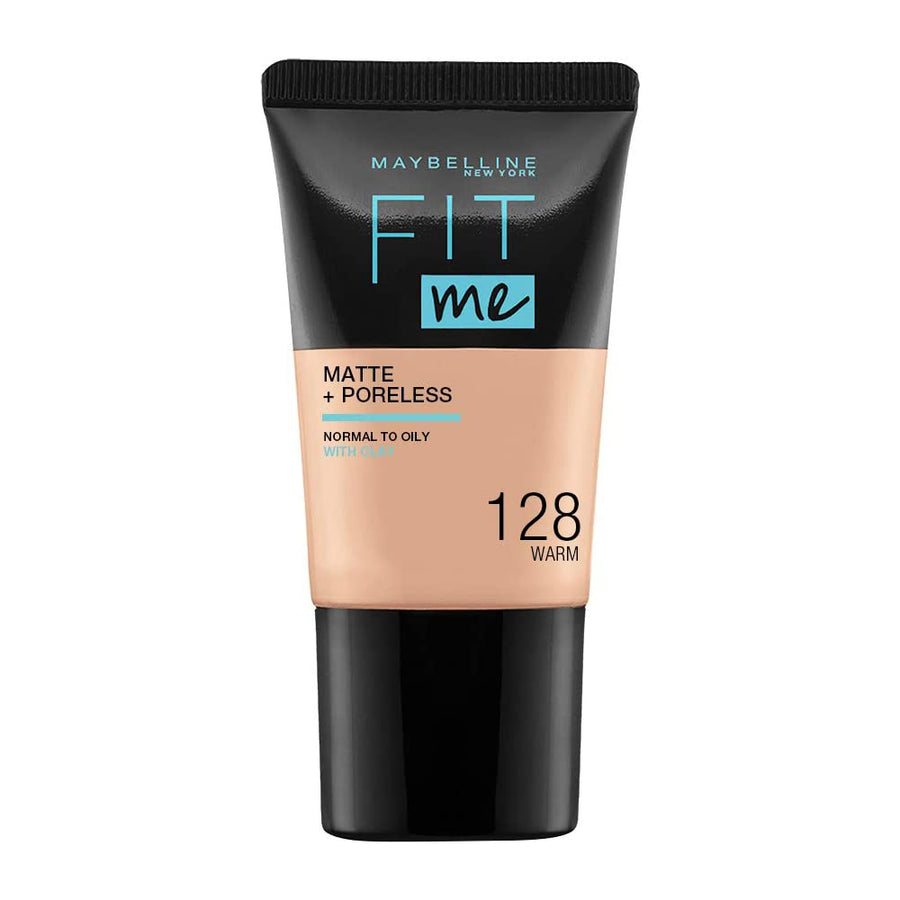 Maybelline Fit Me! Matte + Poreless Foundation 18ml | Ramfa Beauty #color_128 Warm Nude