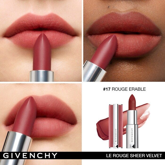 Givenchy Le Rouge Sheer Velvet | Ramfa Beauty #color_17 Rouge Erable
