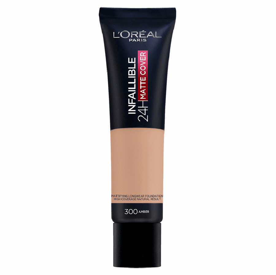 L'Oreal Paris Infallible 24HR Matte Cover Foundation | Ramfa Beauty #color_300 Amber