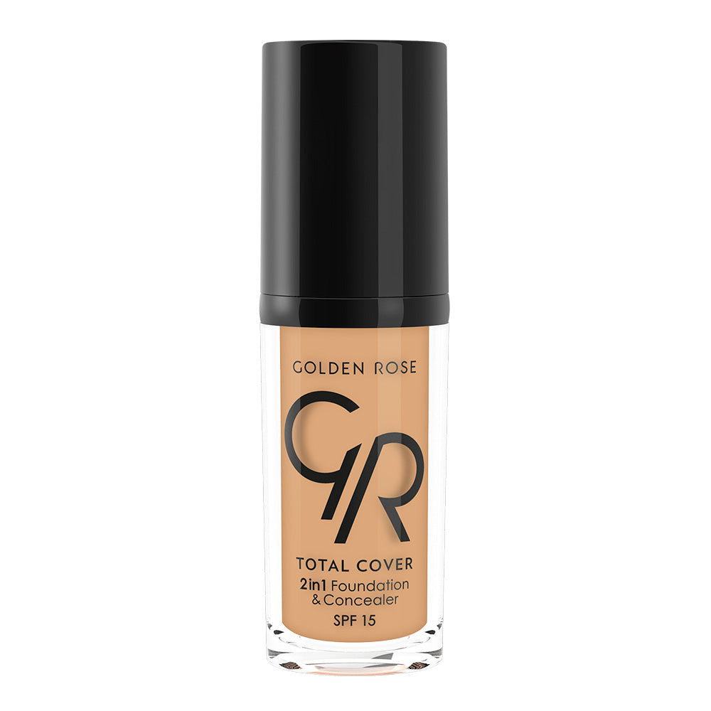 Golden Rose Total Cover 2 In 1 Foundation & Concealer | Ramfa Beauty #color_13 Natural Tan