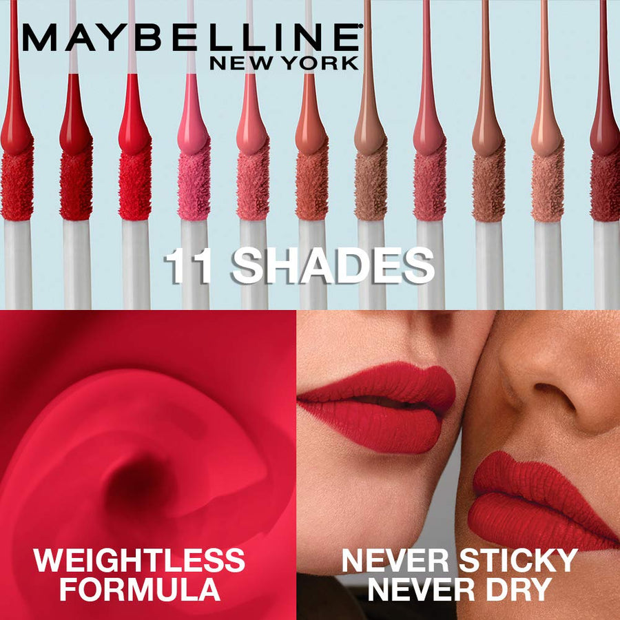 Maybelline Sensational Liquid Lipstick With Matte Finish | Ramfa Beauty