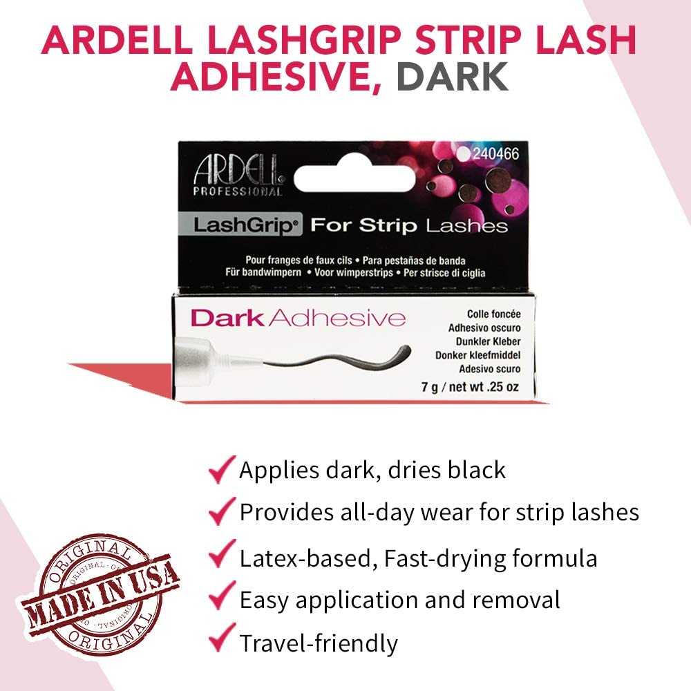 Ardell Lashgrip Dark Adhseive For Strip Lashes | Ramfa Beauty #color_Dark