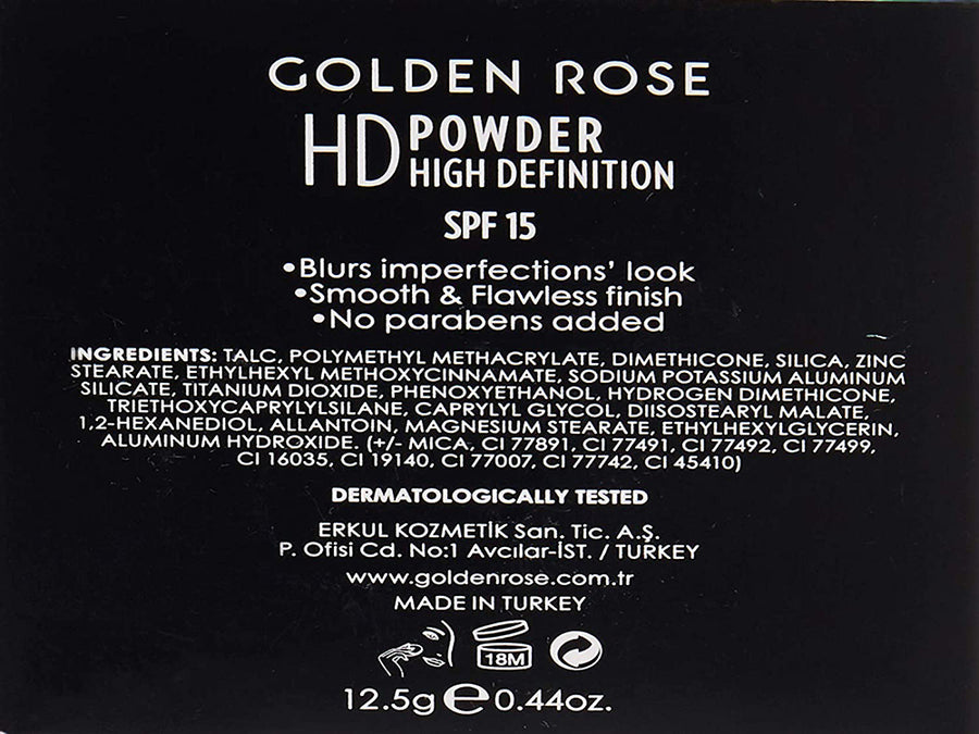 Golden Rose HD Powder High Definition | Ramfa Beauty 