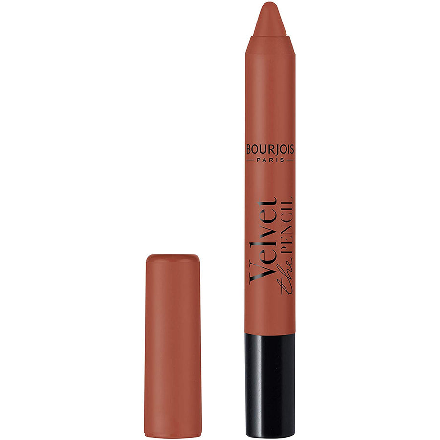 Bourjois Velvet The Pencil Lipstick | Ramfa Beauty #color_08 Less Is Brown