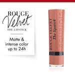 Bourjois Rouge Velvet Lipstick 0.085oz 2.4g Hydrating Matte Lipcolor #color_01 Hey Nude