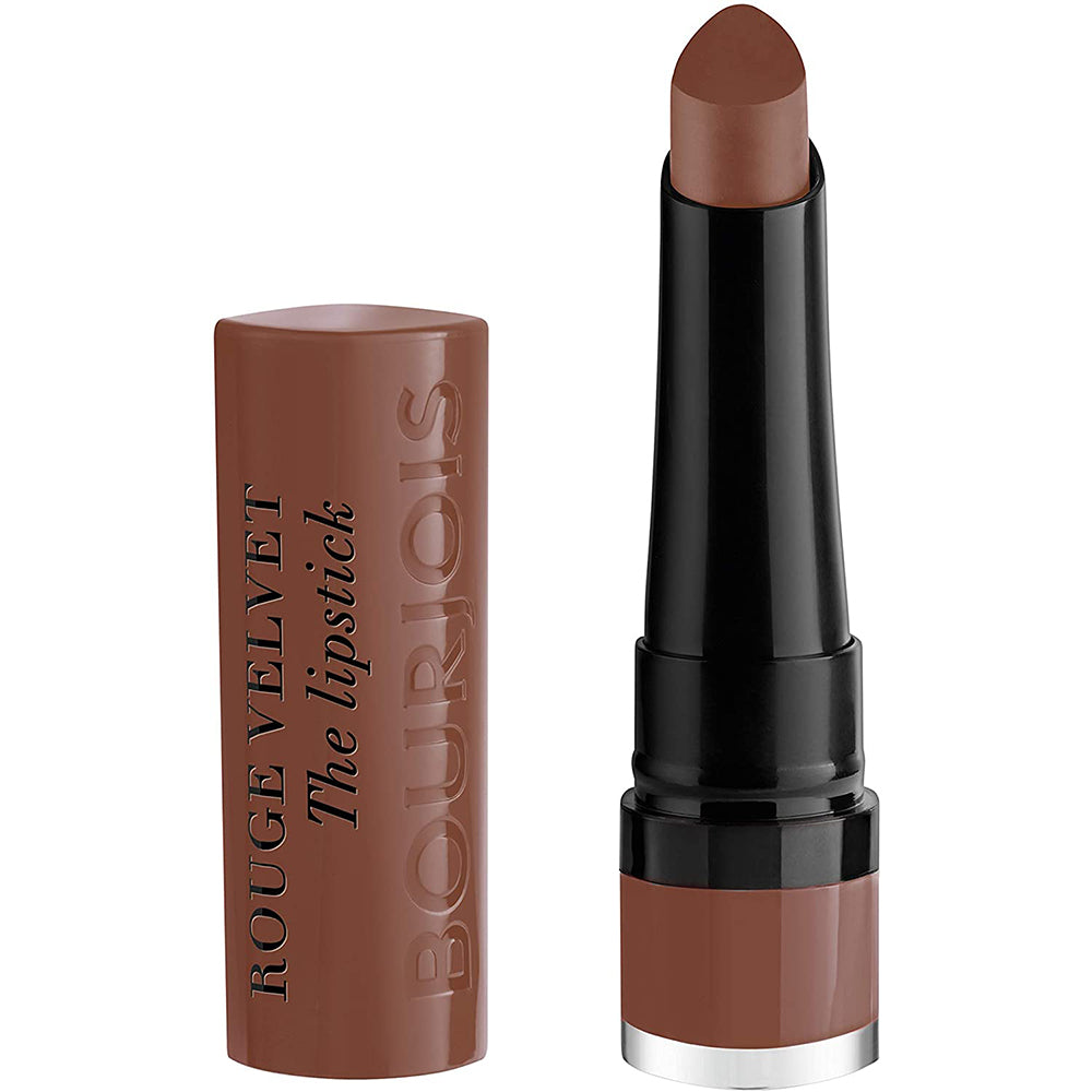 Bourjois Rouge Velvet Lipstick 0.085oz 2.4g Hydrating Matte Lipcolor #color_25 Maca Brown