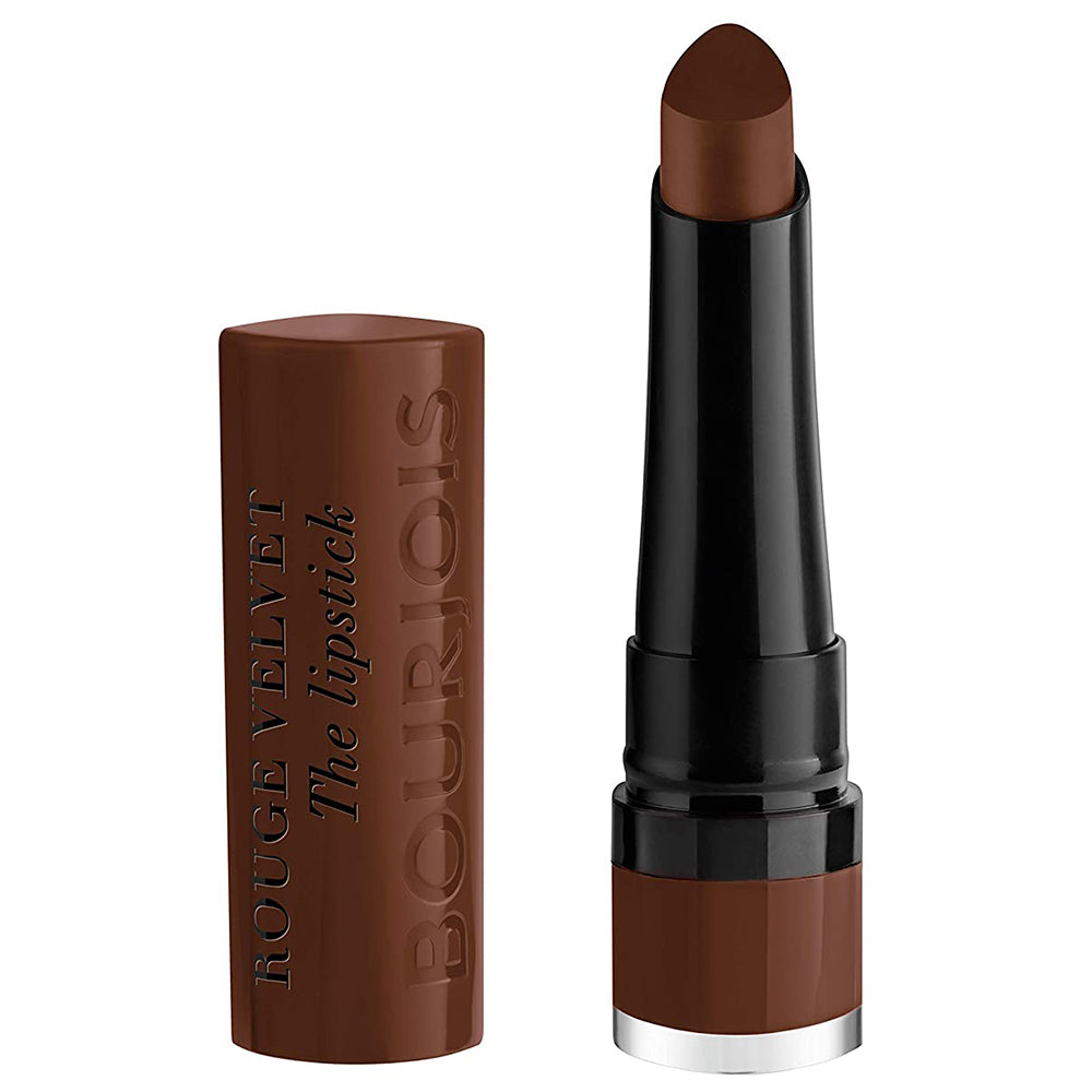Bourjois Rouge Velvet Lipstick 0.085oz 2.4g Hydrating Matte Lipcolor #color_25 Maca Brown