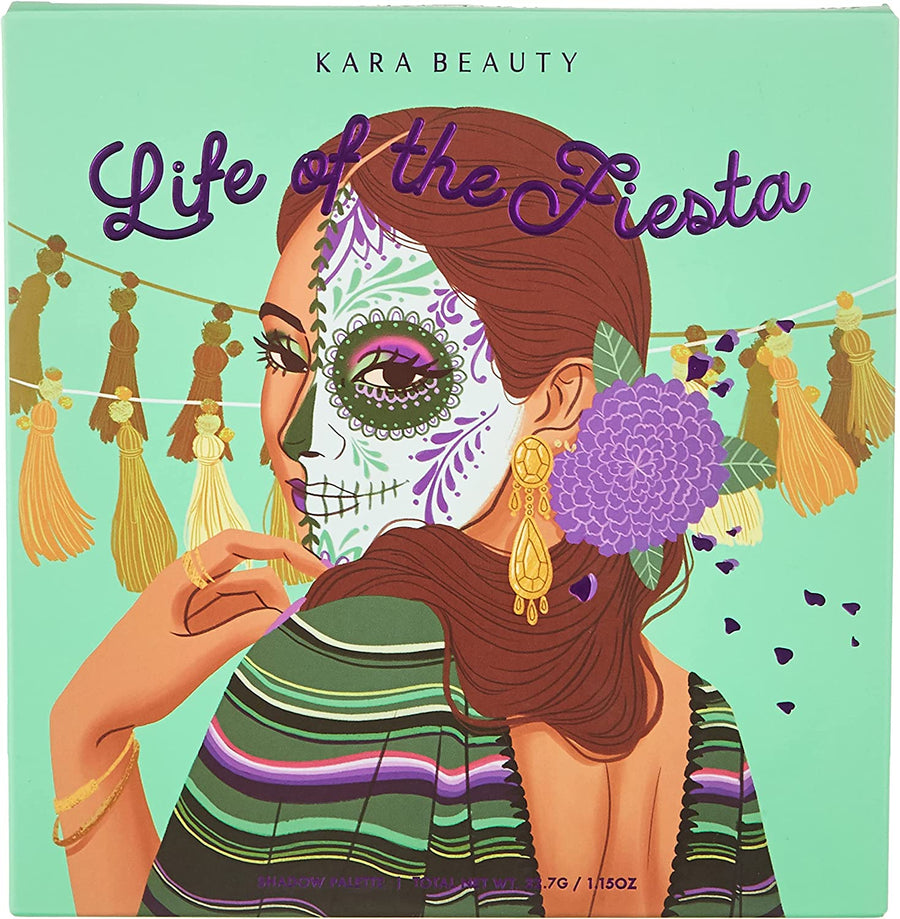 Kara Beauty Eyeshadow Palette | Ramfa Beauty#color_Life of the Fiesta ES097