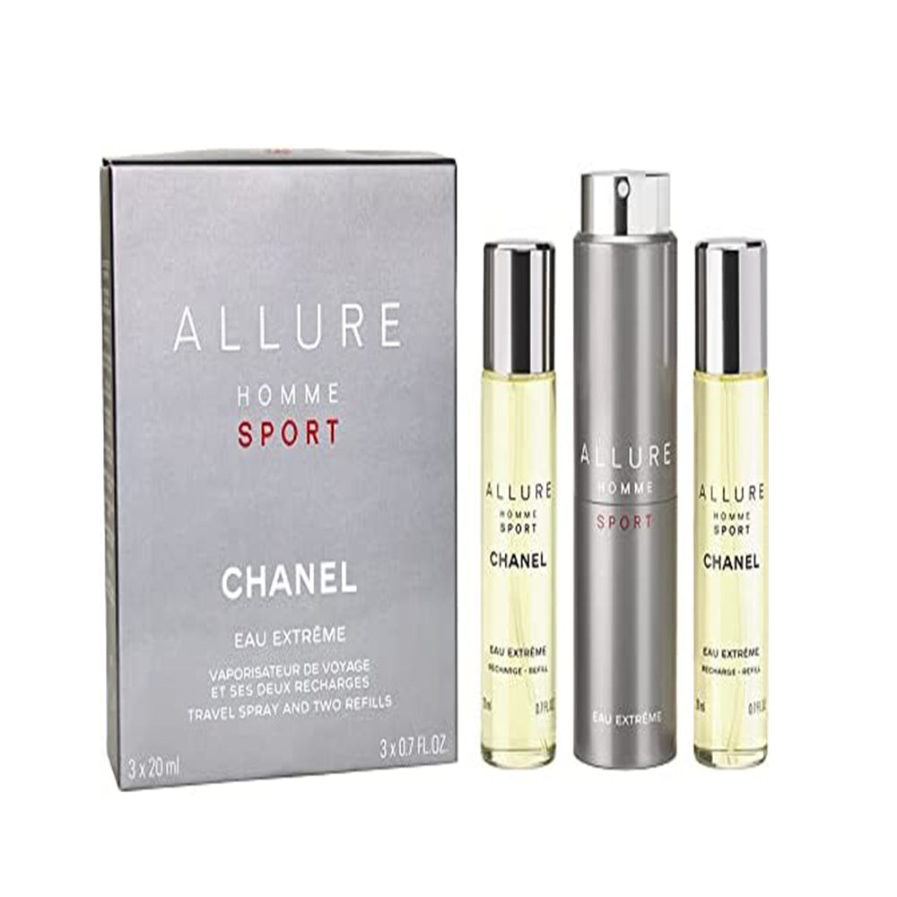 CHANEL Allure Homme Sport Cologne Twist & Spray 3x20ml