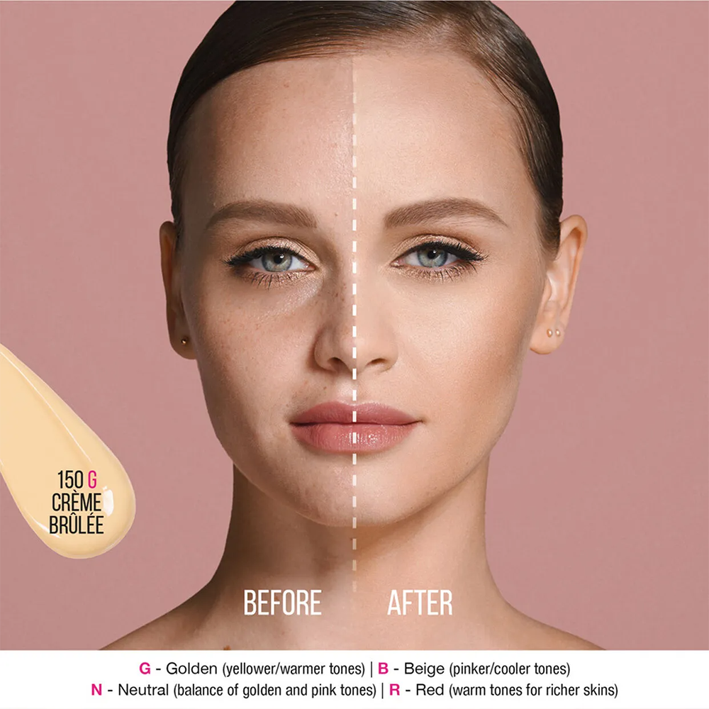 Huda Beauty FauxFilter Foundation Instant Coverage, Blurs Skin, Radiant Finish #color_Creme Brulee 150G