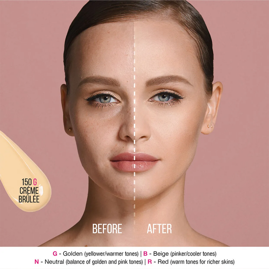 Huda Beauty FauxFilter Foundation Instant Coverage, Blurs Skin, Radiant Finish #color_Creme Brulee 150G