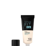 Maybelline Fit Me! Matte + Poreless Foundation 30ml, Natural Matte Look, Oil-Free Formula #color_100 Warm Ivory