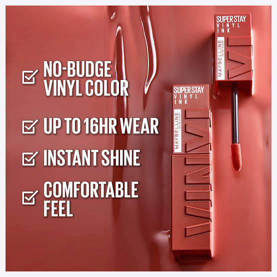 Maybelline SuperStay Vinyl Ink Liquid Lipstick, Instant Shine Finish #color_35 Cheeky