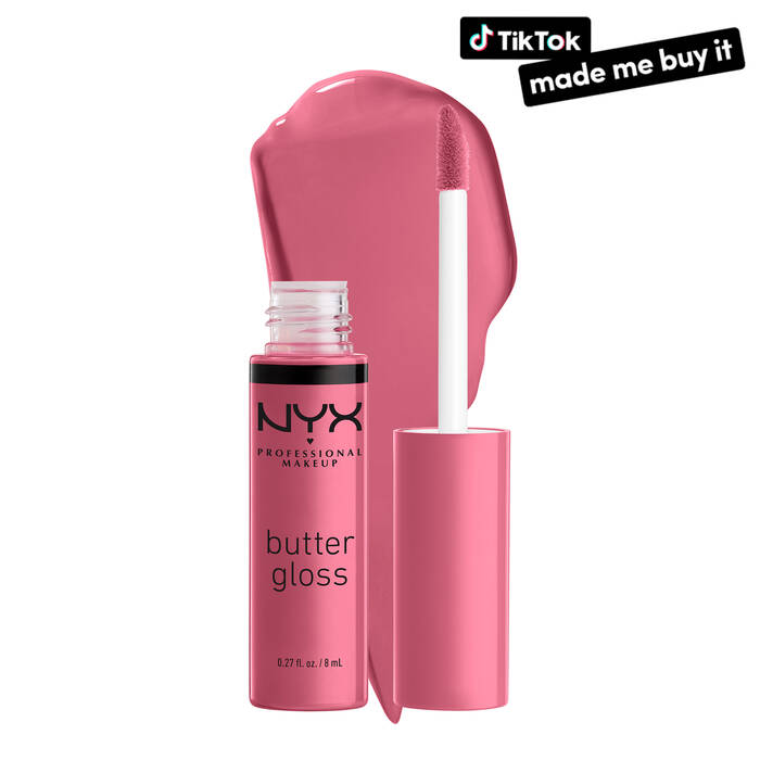 NYX Professional Butter Gloss Non Sticky Lip Gloss | Ramfa Beauty #color_BLG 15 Angel Food Cake