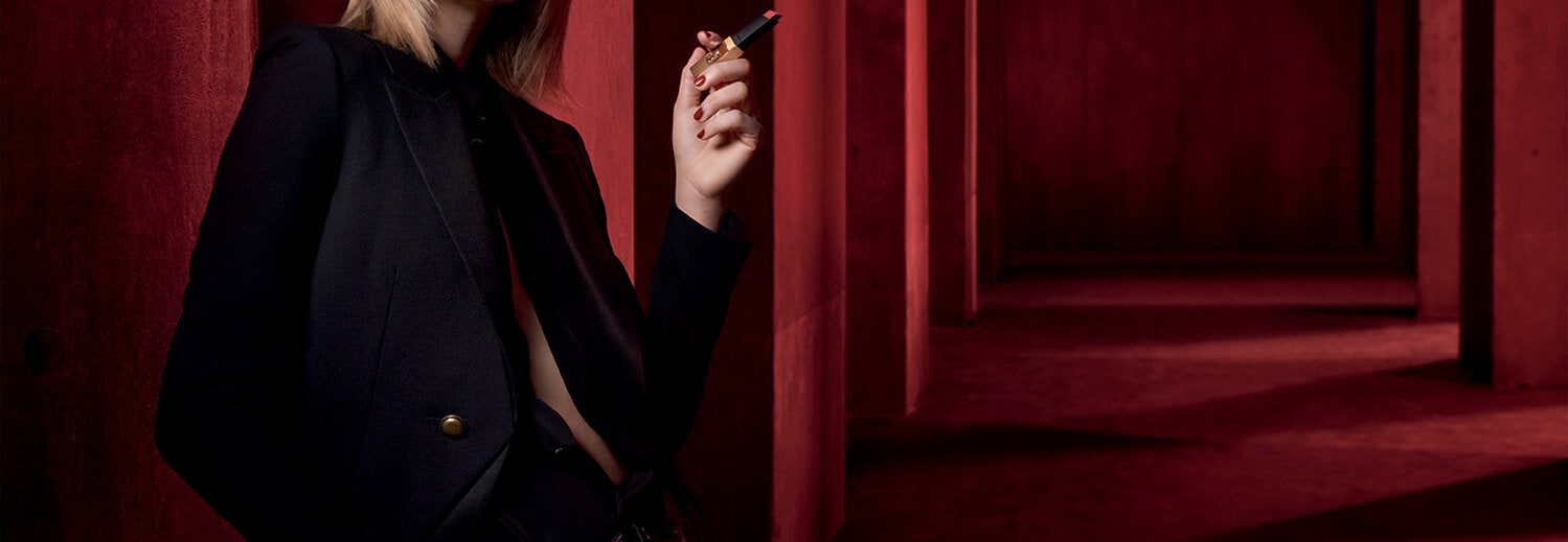 Yves Saint Laurent Rouge Pur Couture The Slim Matte Lipstick 2.2g, Luxurious Matte Finish, Longwear #color_107 Bare Burgundy